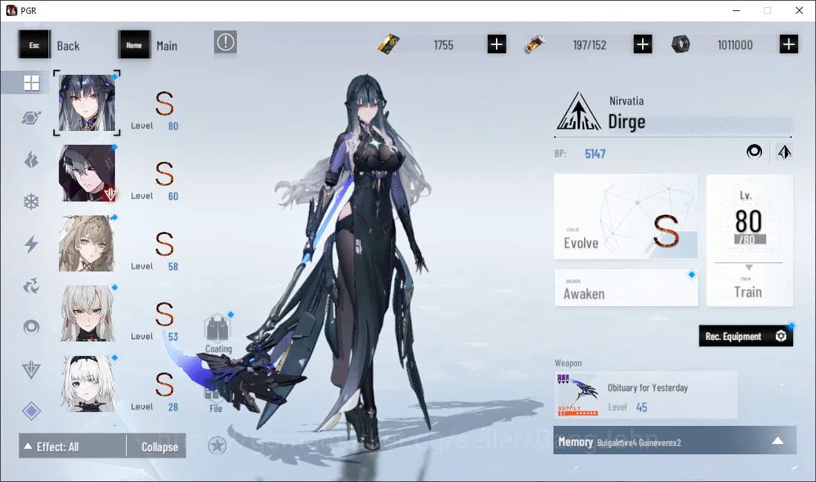 Punishing: Gray Raven Accounts EUROPE|Lv 53 | [S Nirvantia,S Crepuscule,S LuciaCW image 14