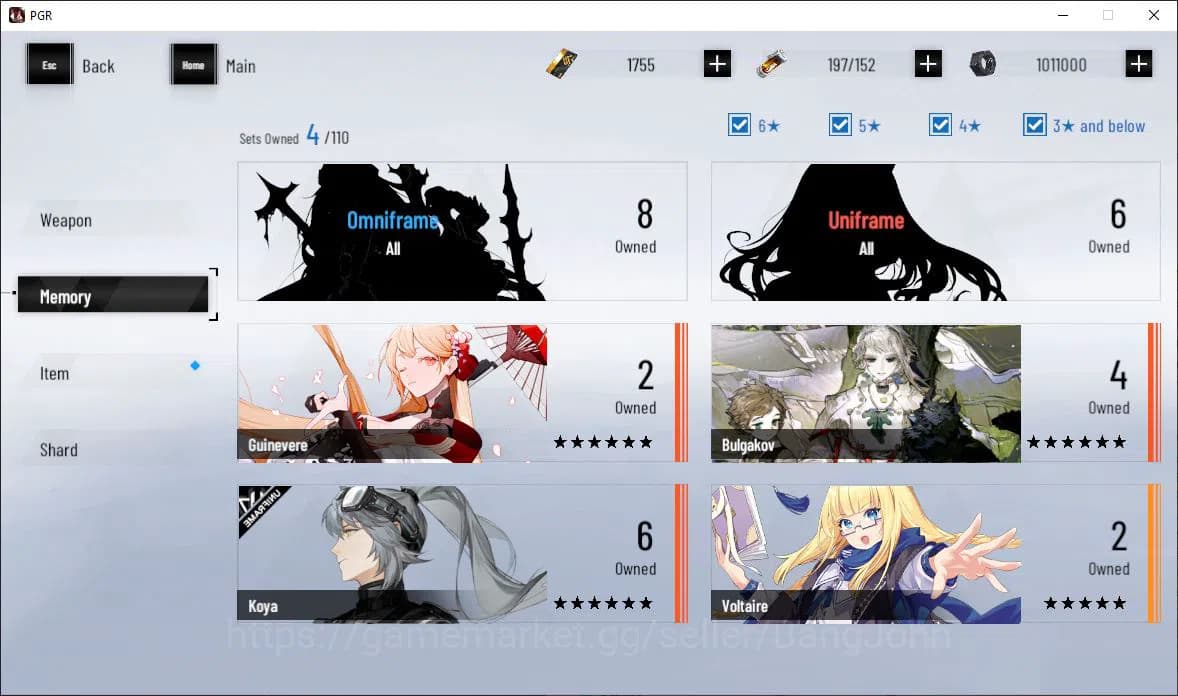 Punishing: Gray Raven Accounts EUROPE|Lv 53 | [S Nirvantia,S Crepuscule,S LuciaCW image 8