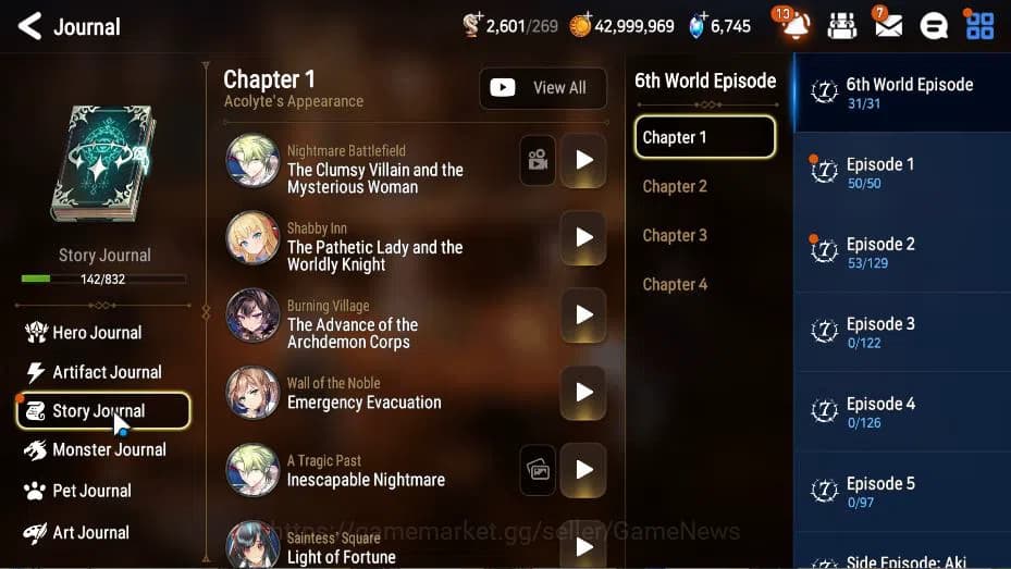 Epic Seven Accounts GLOBAL Unverif|NewEra|8 ML(Salome, NM Luna, LW Pei image 18