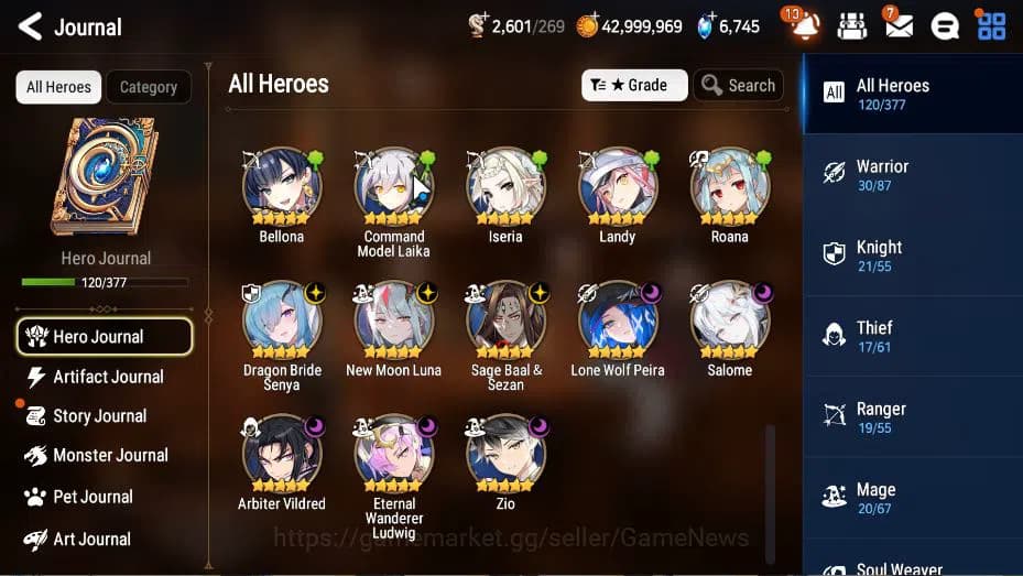 Epic Seven Accounts GLOBAL Unverif|NewEra|8 ML(Salome, NM Luna, LW Pei image 20