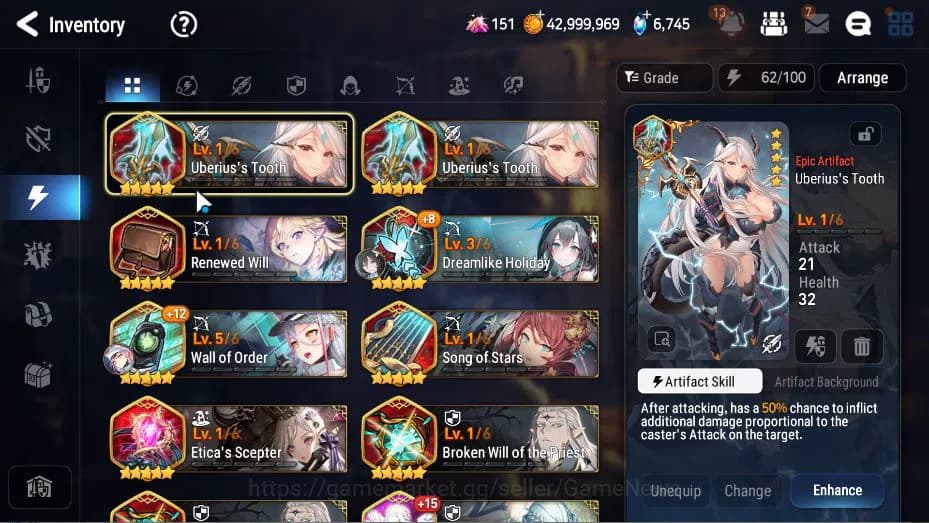 Epic Seven Accounts GLOBAL Unverif|NewEra|8 ML(Salome, NM Luna, LW Pei image 7