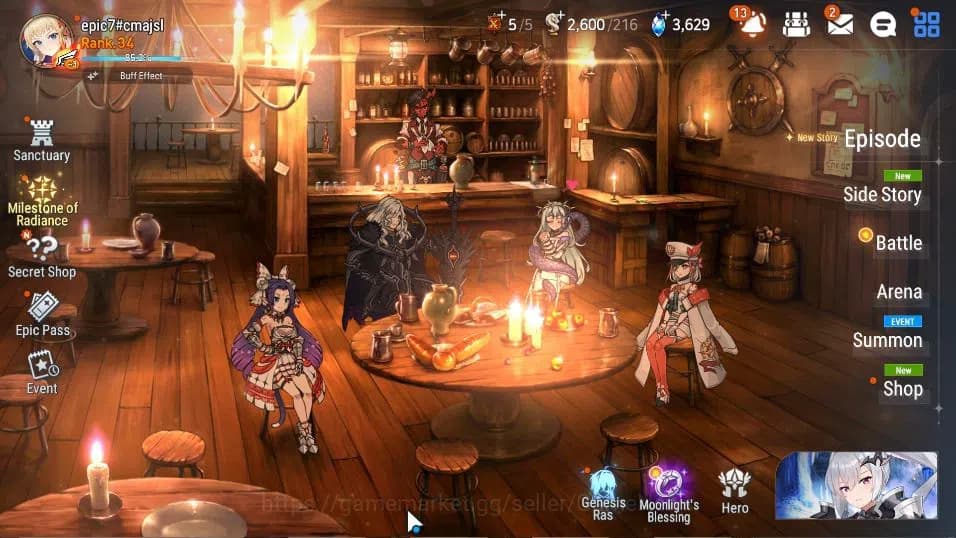 Epic Seven Accounts GLOBAL Unverif|New Era|4 ML(Belian, ALaika, STaeyo image 1