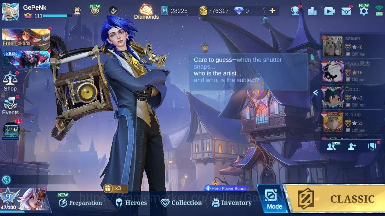 Mobile Legends: Bang Bang Accounts Hero132|Skin246|High Glory 67|KOF Karina,CC Natali image 1