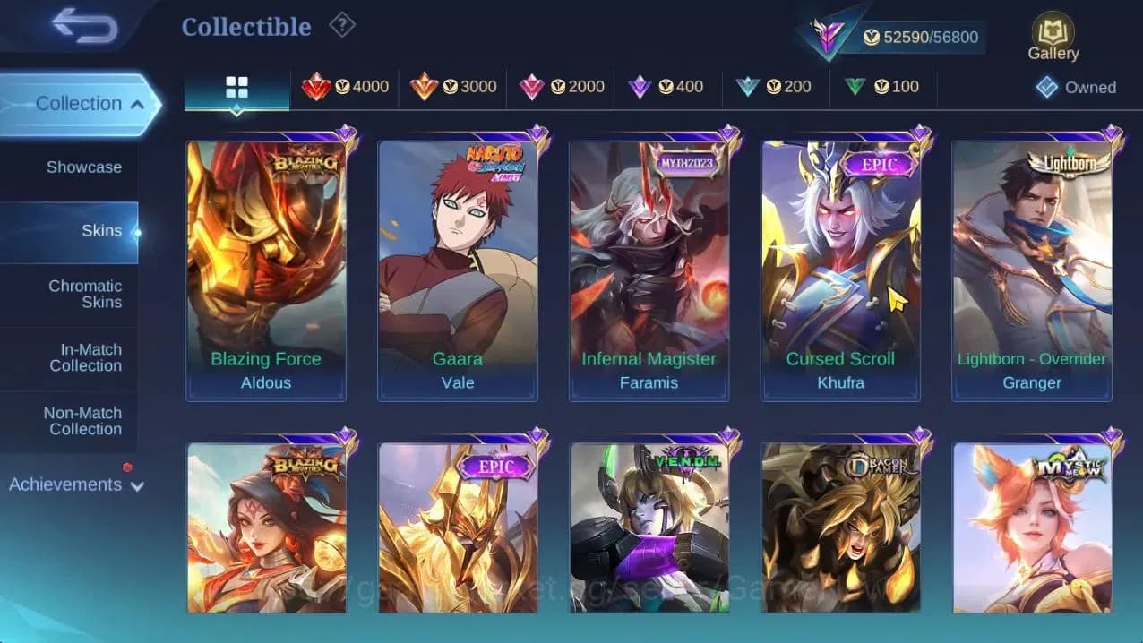 Mobile Legends: Bang Bang Accounts Hero132|Skin246|High Glory 67|KOF Karina,CC Natali image 8