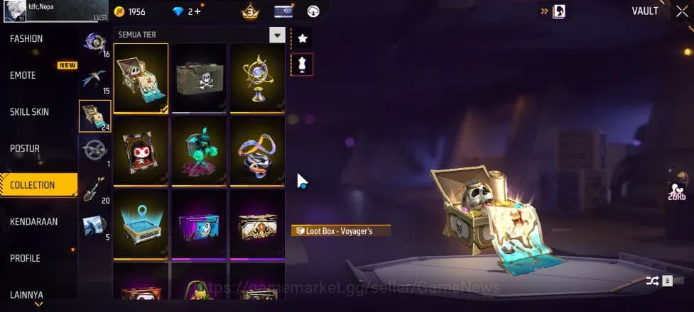Free Fire Accounts Indonesia| M1887 Mamba GNAW,Peluru Suci | Scythe E image 5