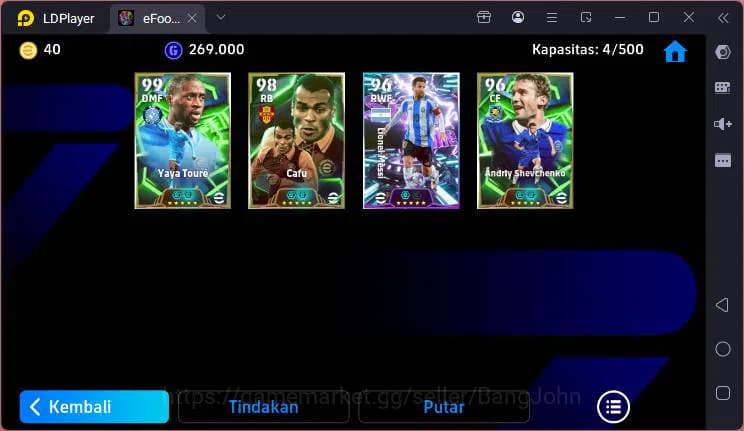 eFootball Accounts ANDROID|PW 3022| Yaya Toure + Cafu + Andriy Shevch image 4