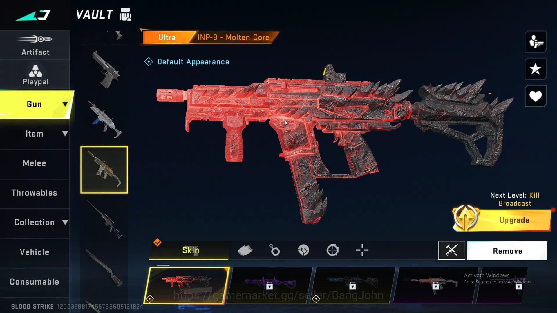 Blood Strike Accounts ASIA|ETHERNAL,KRAKEN,QBZ95,P90|MELE,CHAIN BLADE,GR image 4