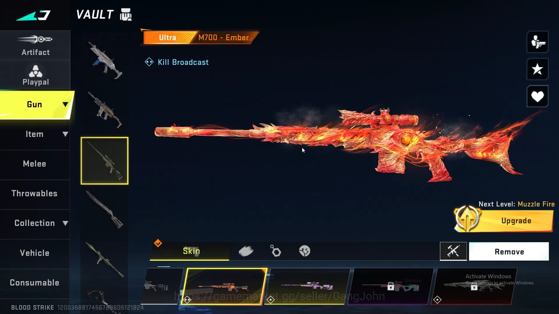Blood Strike Accounts ASIA|ETHERNAL,KRAKEN,QBZ95,P90|MELE,CHAIN BLADE,GR image 5