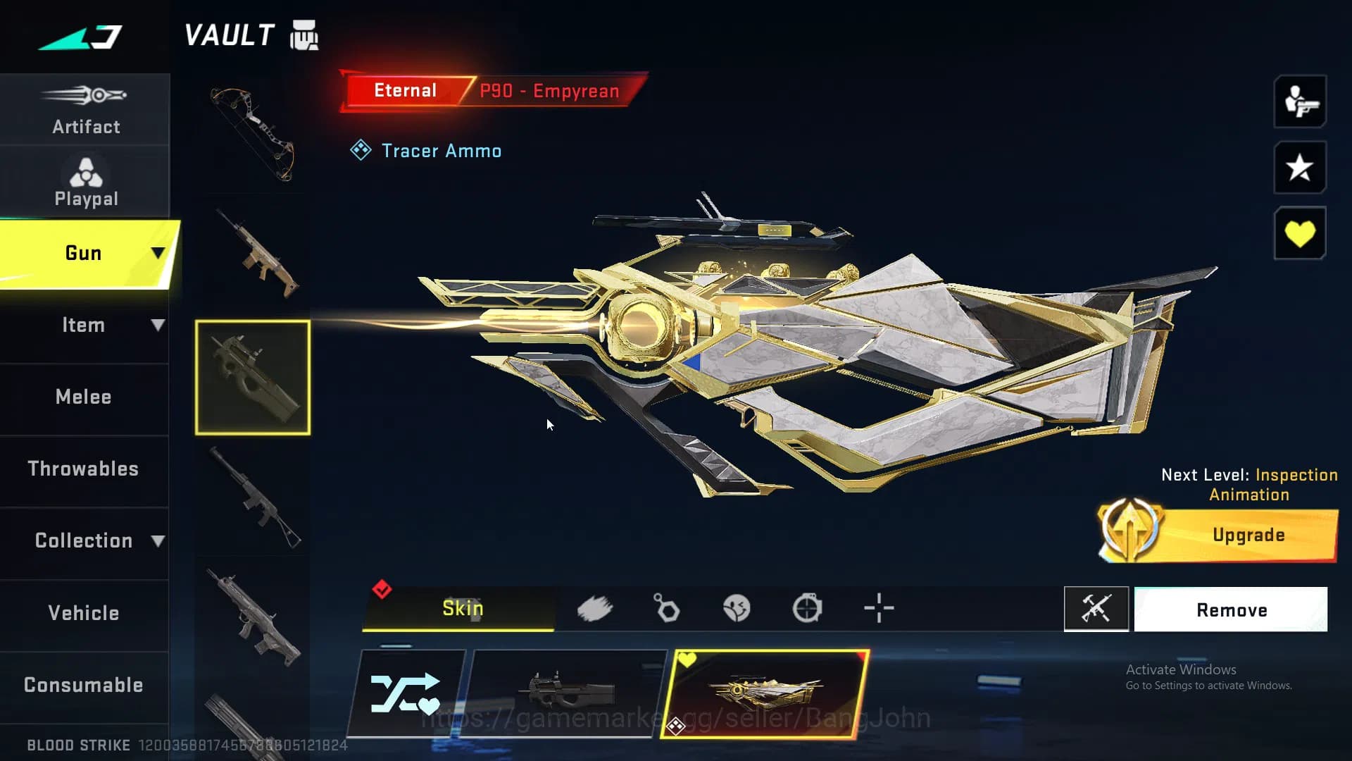 Blood Strike Accounts ASIA|ETHERNAL,KRAKEN,QBZ95,P90|MELE,CHAIN BLADE,GR image 6