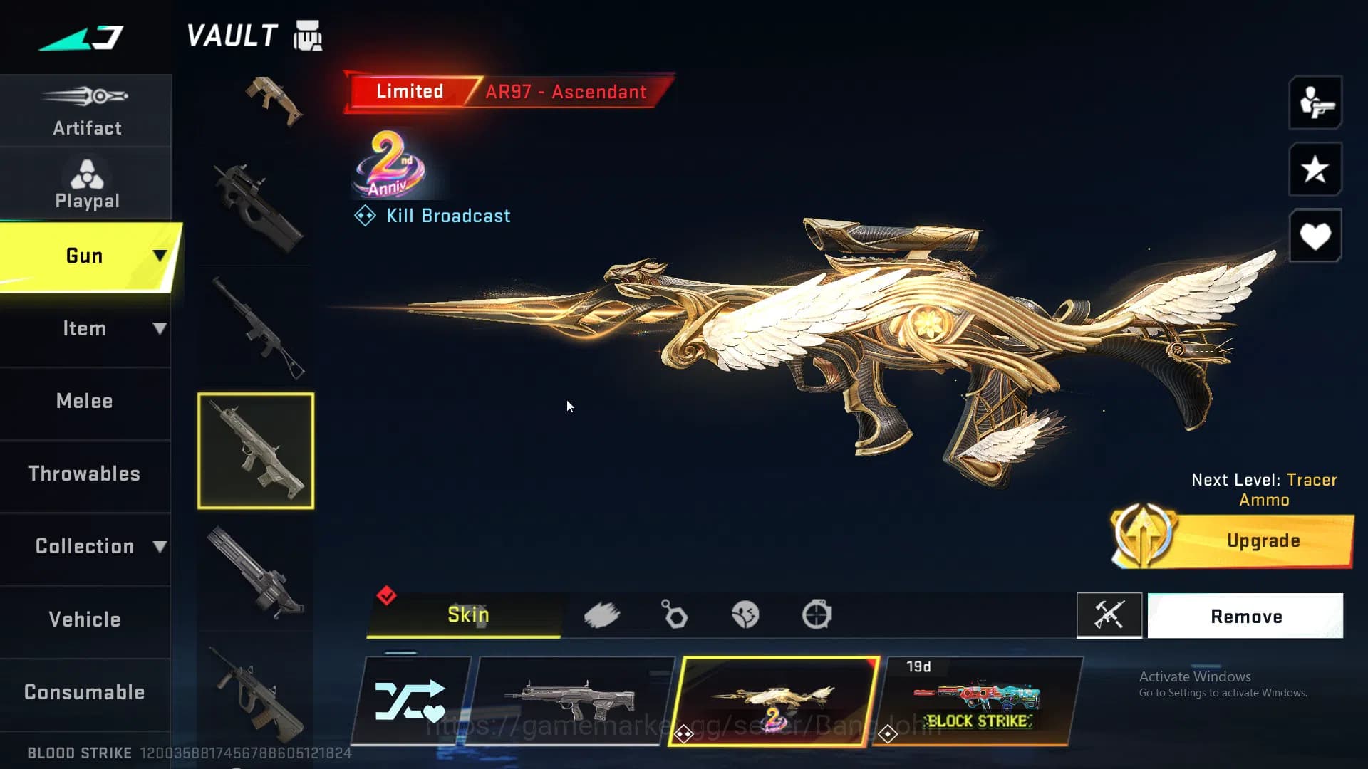 Blood Strike Accounts ASIA|ETHERNAL,KRAKEN,QBZ95,P90|MELE,CHAIN BLADE,GR image 8