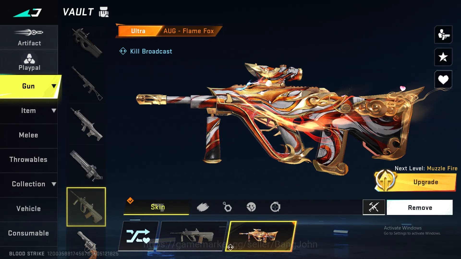 Blood Strike Accounts ASIA|ETHERNAL,KRAKEN,QBZ95,P90|MELE,CHAIN BLADE,GR image 9