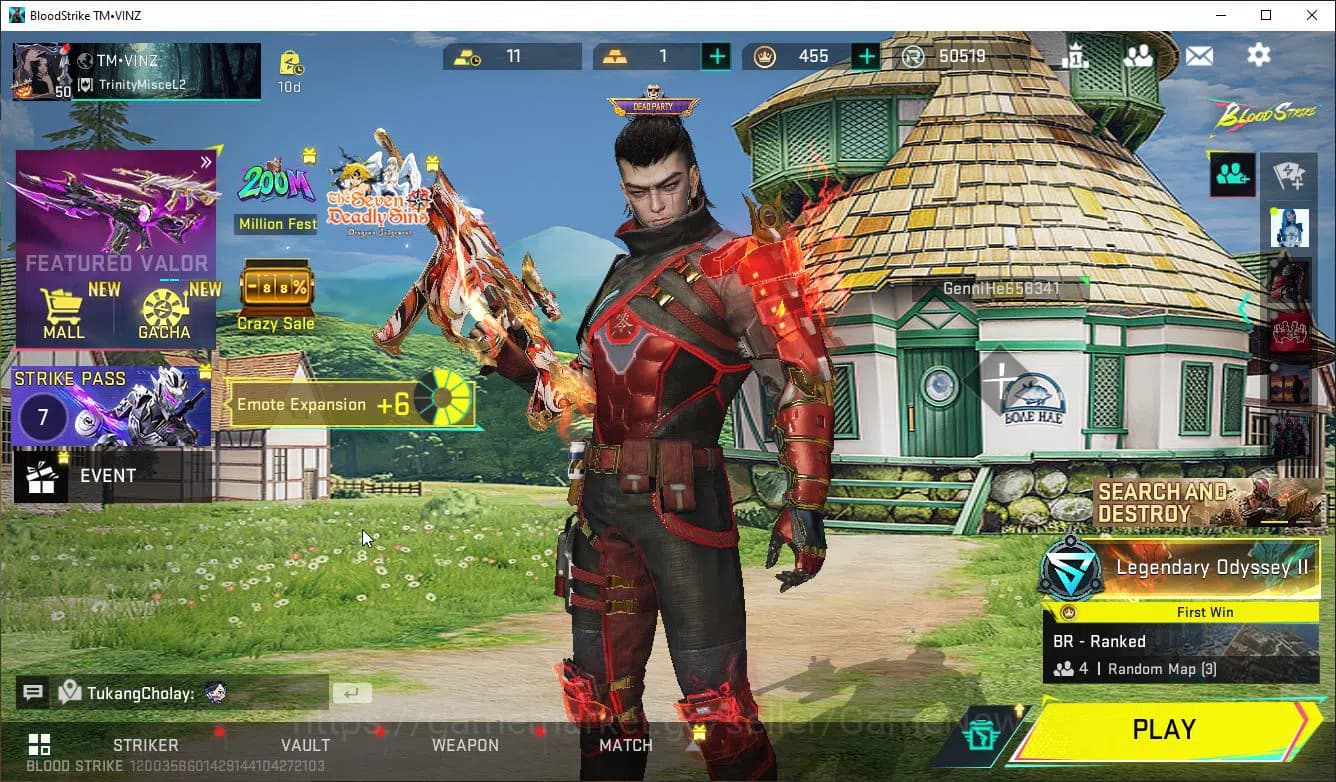 Blood Strike Accounts ASIA|Colab BLEACH Byakuya,EVA(SCAR,MCX)+14 ULTRA(Z image 17