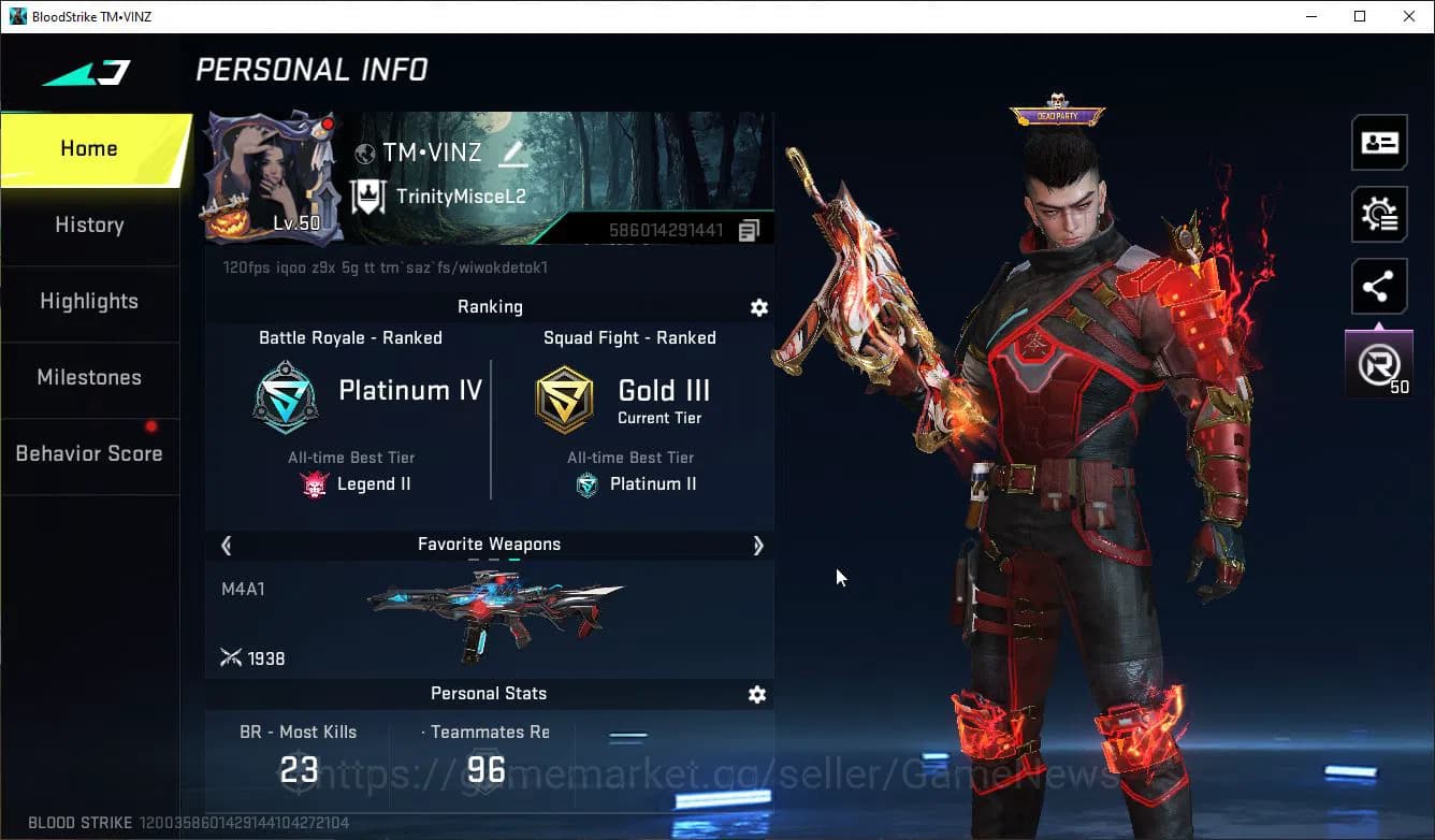 Blood Strike Accounts ASIA|Colab BLEACH Byakuya,EVA(SCAR,MCX)+14 ULTRA(Z image 18