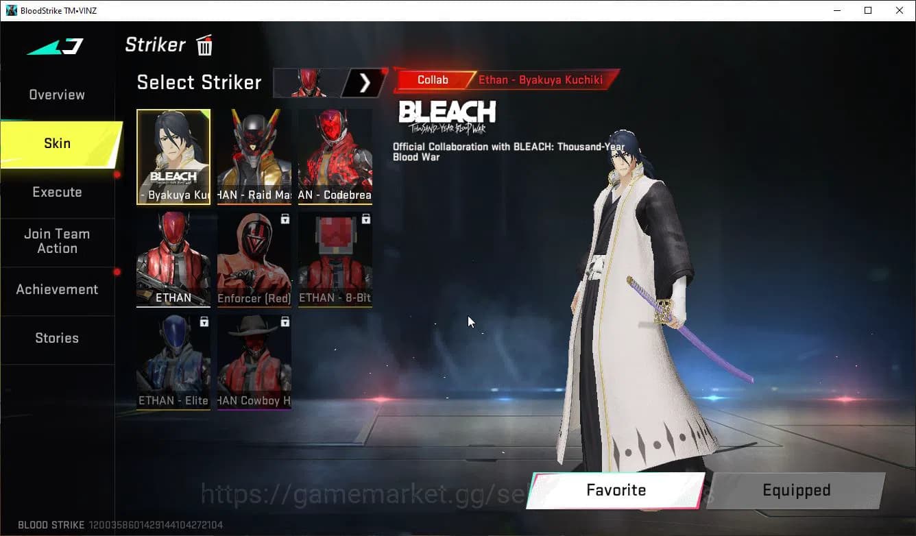 Blood Strike Accounts ASIA|Colab BLEACH Byakuya,EVA(SCAR,MCX)+14 ULTRA(Z image 19