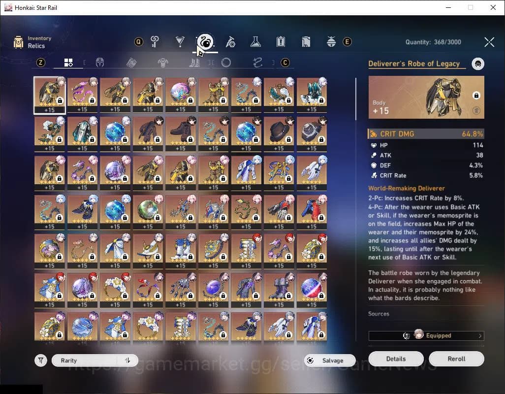 Honkai Star Rail Accounts Asia|TL 70|Phainon Prem Team+1 Sign|15 Limited|[Ev image 7