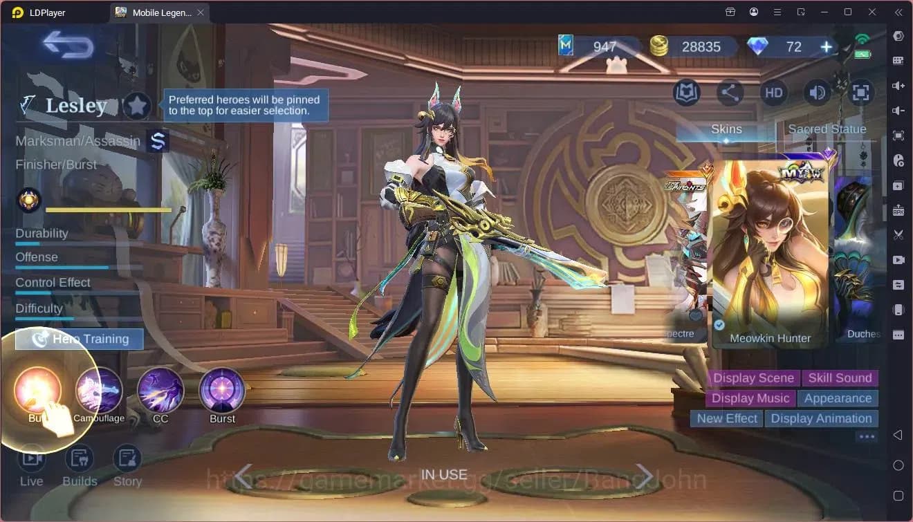 Mobile Legends: Bang Bang Accounts Global|Hero 106|Skin213|Renowned|Prime Claude|KOF image 4
