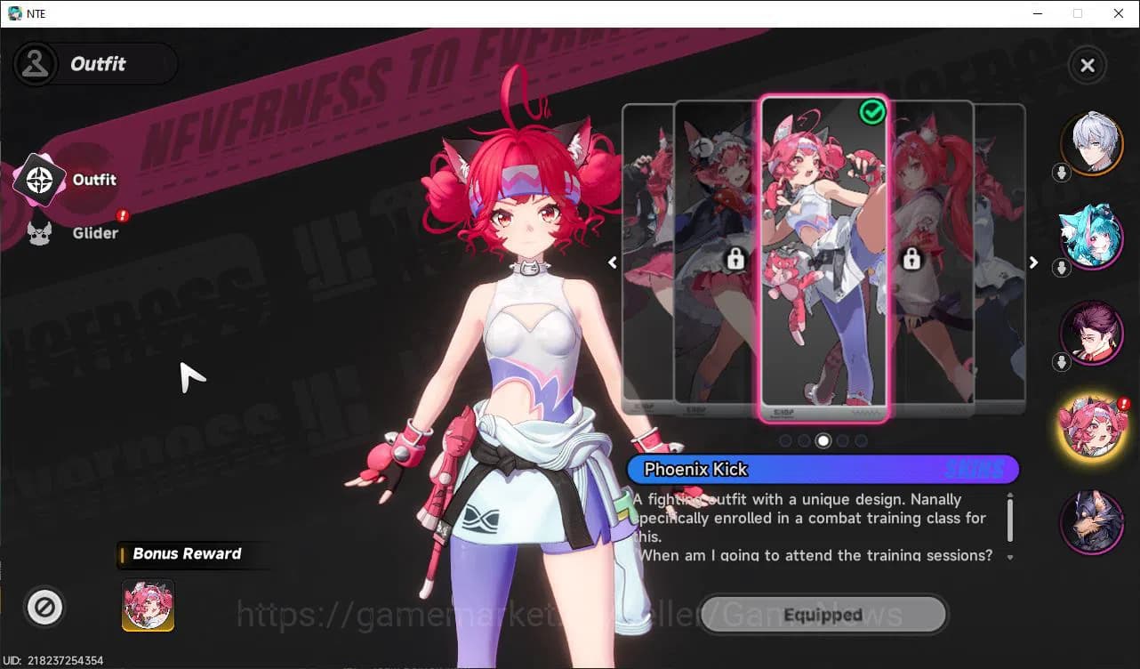 Neverness to Everness Accounts GLOBAL EU| HL 3| 1 SSR Limited Meta Nanally + Skin image 2