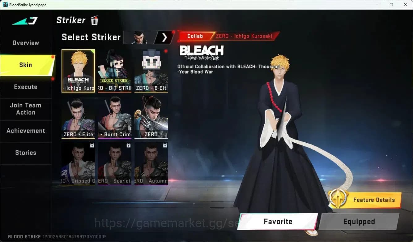 Blood Strike Accounts ASIA | 7 Collab Skins | 9 Limited Skins | 10 Legen image 3