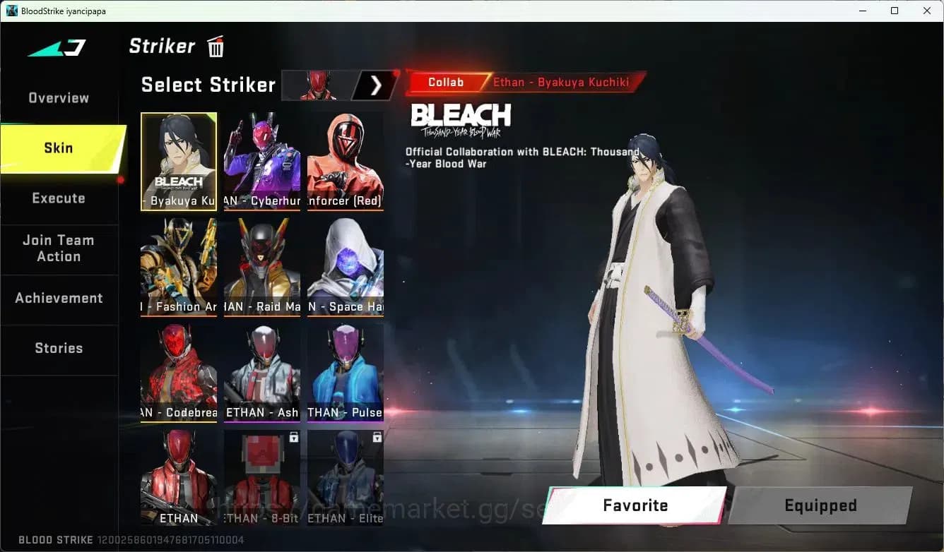 Blood Strike Accounts ASIA | 7 Collab Skins | 9 Limited Skins | 10 Legen image 8