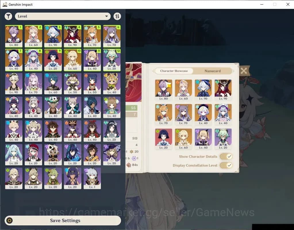 Genshin Impact Accounts Asia|AR55|5Limited+5(*5WP)|(Furina,Durin)+Sign,Nic image 1