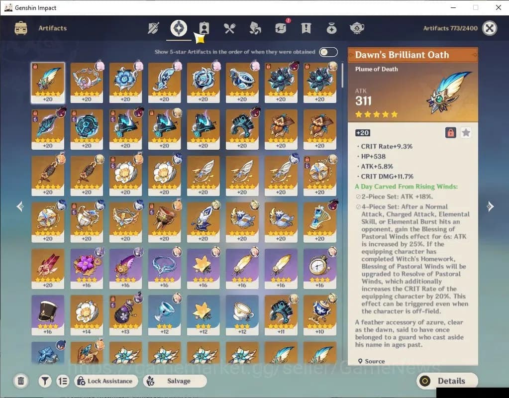 Genshin Impact Accounts Asia|AR55|5Limited+5(*5WP)|(Furina,Durin)+Sign,Nic image 12