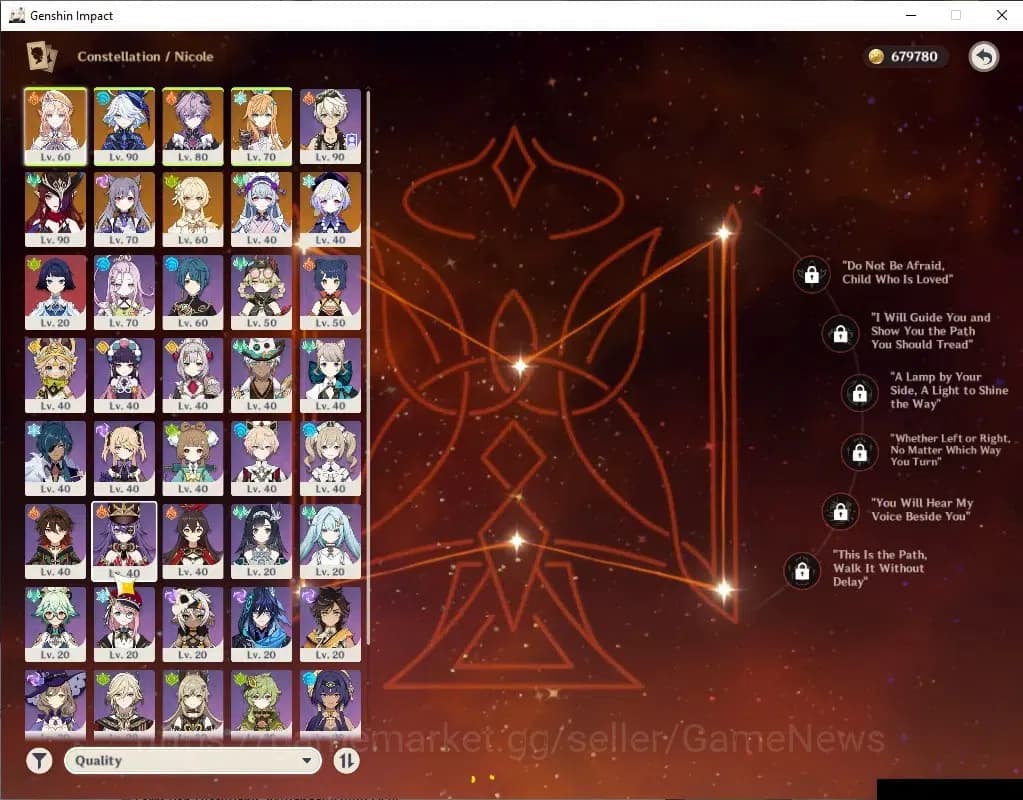 Genshin Impact Accounts Asia|AR55|5Limited+5(*5WP)|(Furina,Durin)+Sign,Nic image 4