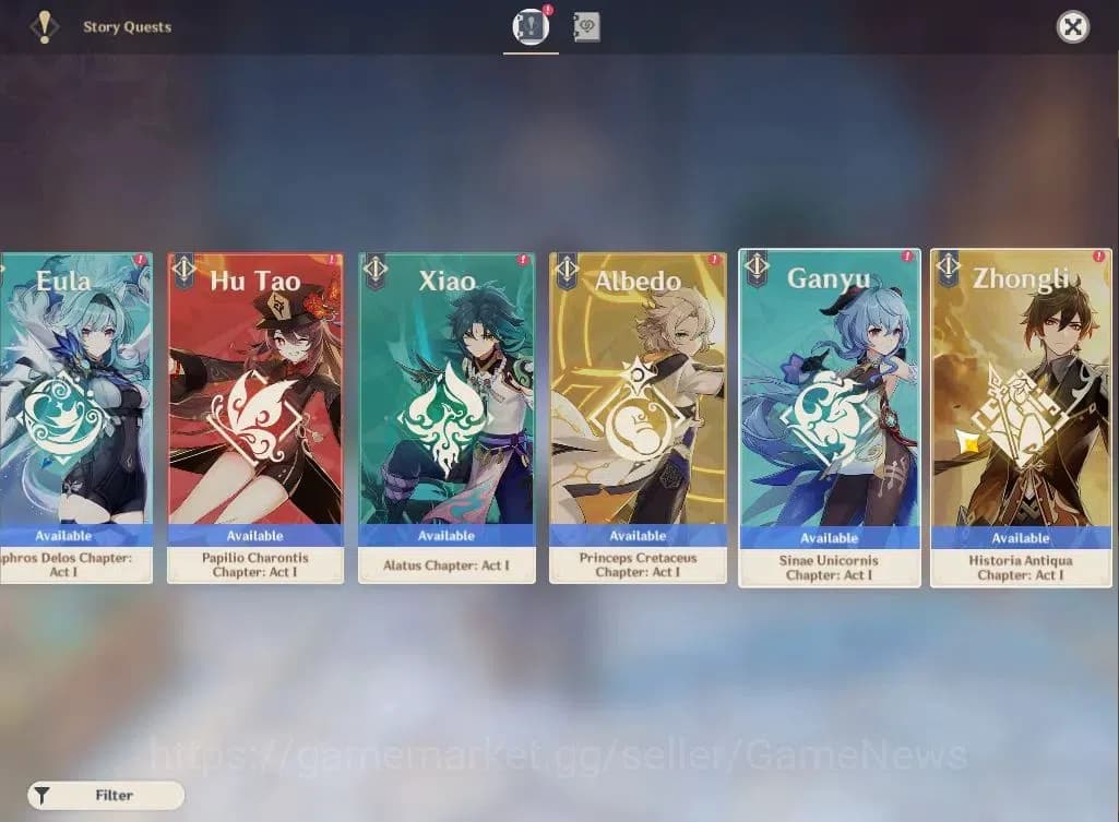 Genshin Impact Accounts ASIA|AR 50|1 Limited+1(*5Weapon)|Flins,Varka,Skrik image 12