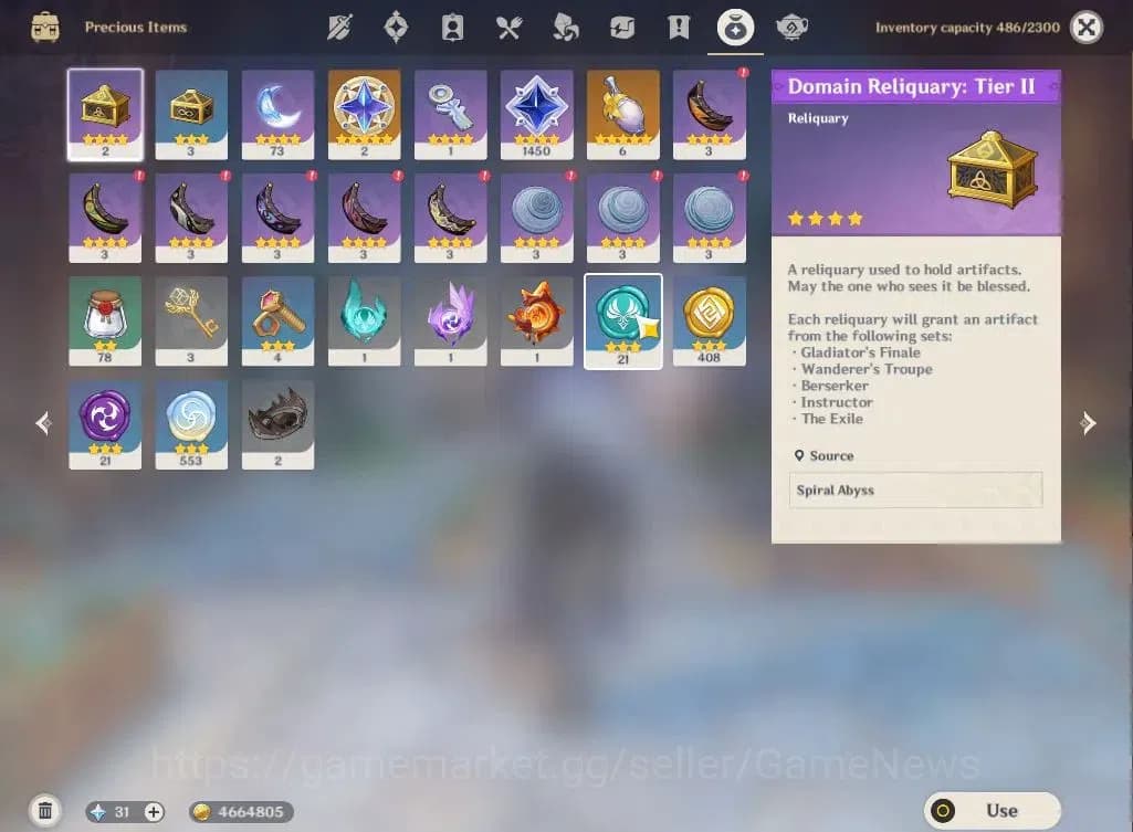 Genshin Impact Accounts ASIA|AR 50|1 Limited+1(*5Weapon)|Flins,Varka,Skrik image 8