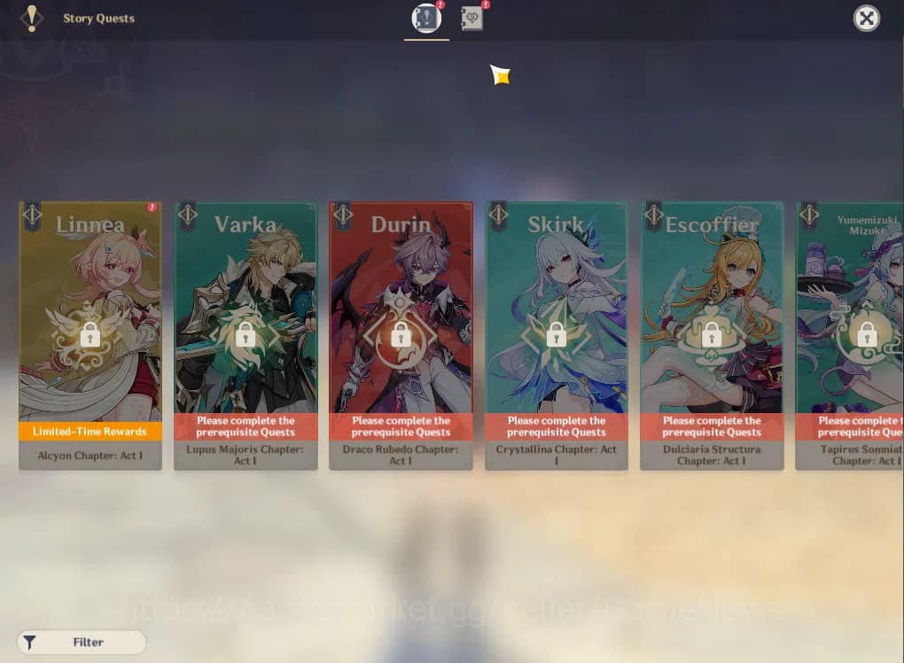 Genshin Impact Accounts ASIA|AR27|Starter|1Limited+1(*5Weapon)|Furina,Qiqi image 12