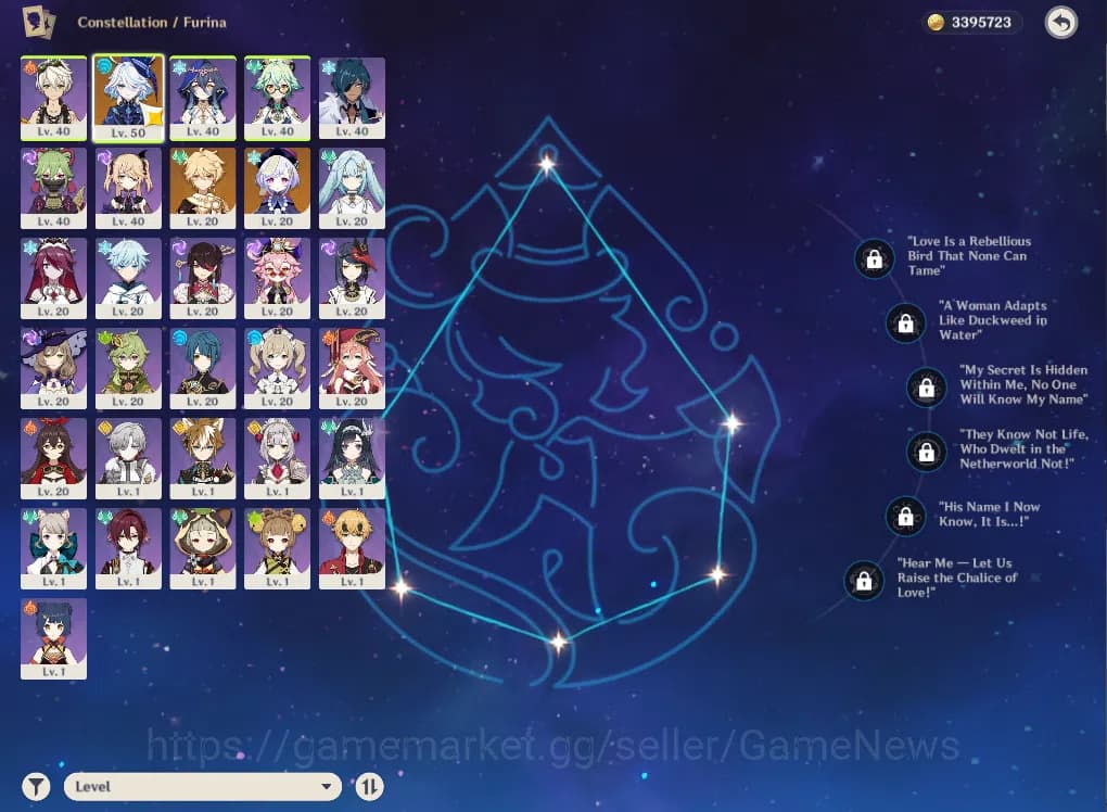 Genshin Impact Accounts ASIA|AR27|Starter|1Limited+1(*5Weapon)|Furina,Qiqi image 3