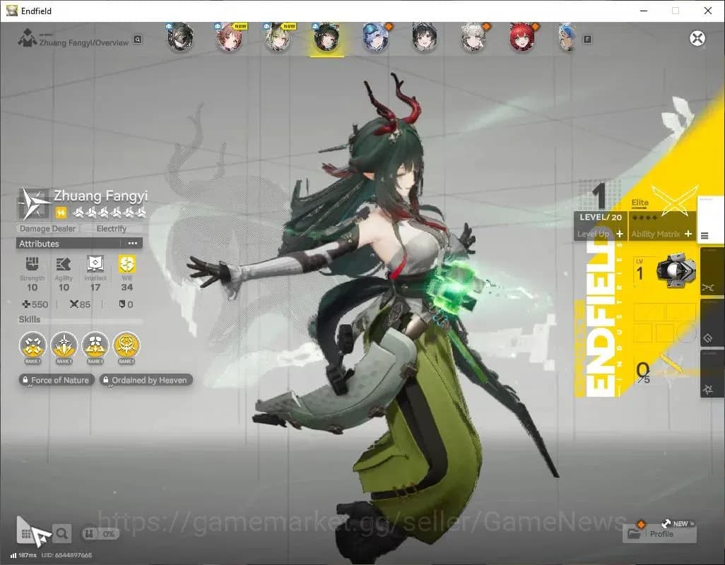 Arknights: Endfield Accounts NA/EU|Fresh Starter|Lv2|3SSR(1Limited)+1(*6WP)|(Zh image 1