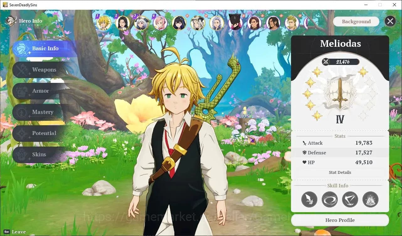 The Seven Deadly Sins: Origin Accounts SEA|Lvl 41|6 SSR|MeliodasP6,MannieP5,GuilaP2,Cloth image 2