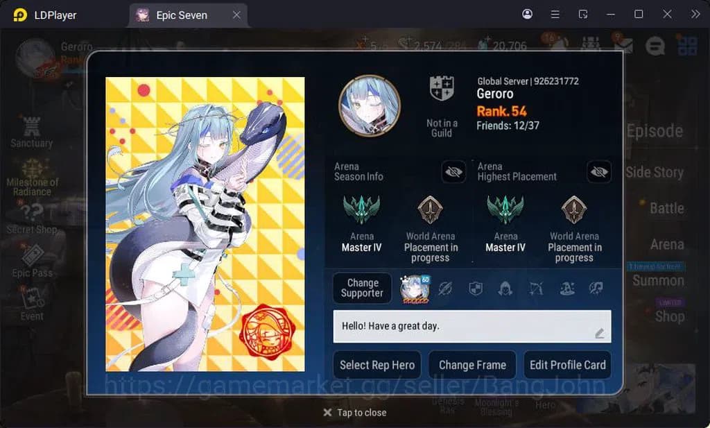 Epic Seven Accounts Global Unverif | 6ML | 7 ML | LOTS | Cermin | Aven image 1