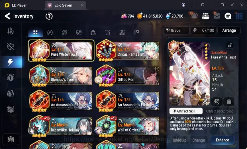 Epic Seven Accounts Global Unverif | 6ML | 7 ML | LOTS | Cermin | Aven image 14