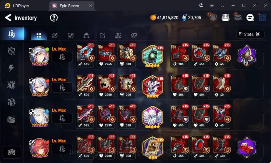 Epic Seven Accounts Global Unverif | 6ML | 7 ML | LOTS | Cermin | Aven image 15