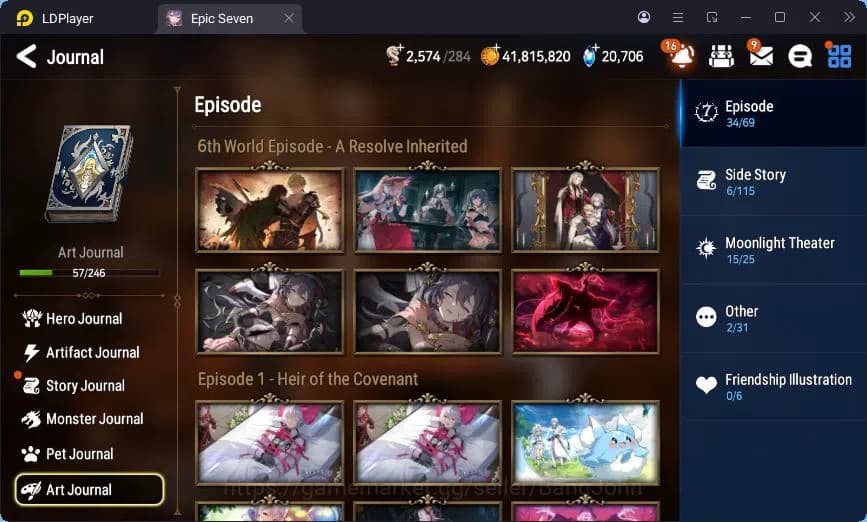 Epic Seven Accounts Global Unverif | 6ML | 7 ML | LOTS | Cermin | Aven image 18