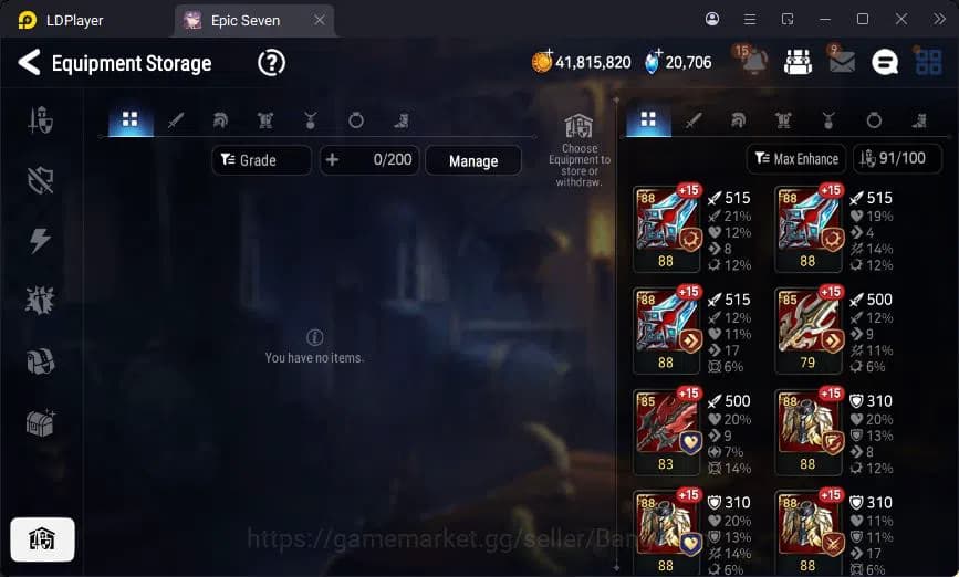 Epic Seven Accounts Global Unverif | 6ML | 7 ML | LOTS | Cermin | Aven image 9