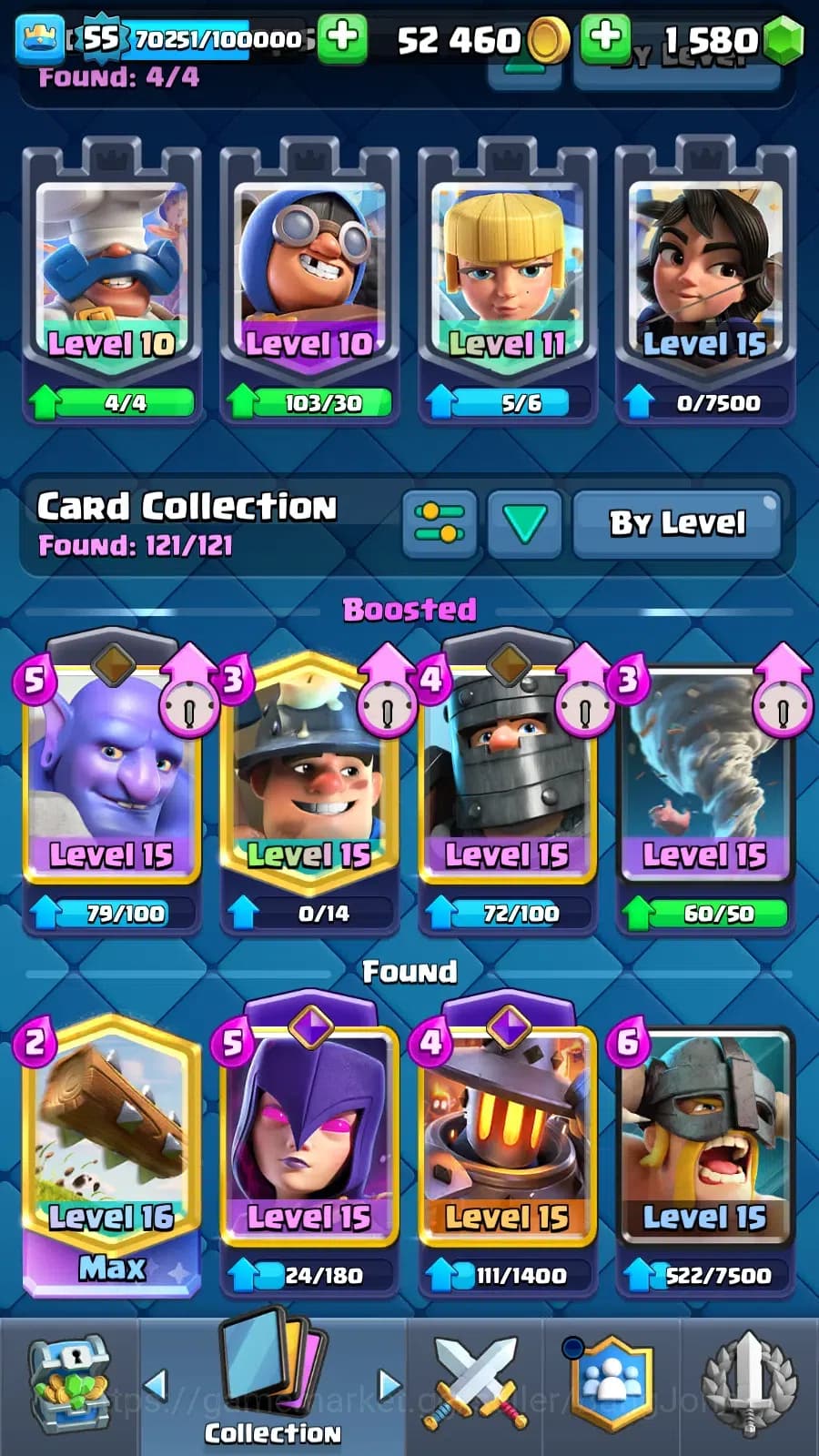 Clash Royale Accounts Lv 55|Trophy 9500|KTL 15|Limited Skin|Max 1-Card 1 image 2