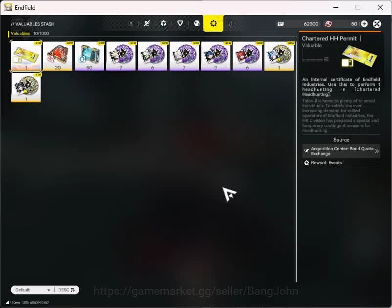 Arknights: Endfield Accounts "Starter Fresh | NA/EU | New Horizons On | Day 2 S image 5