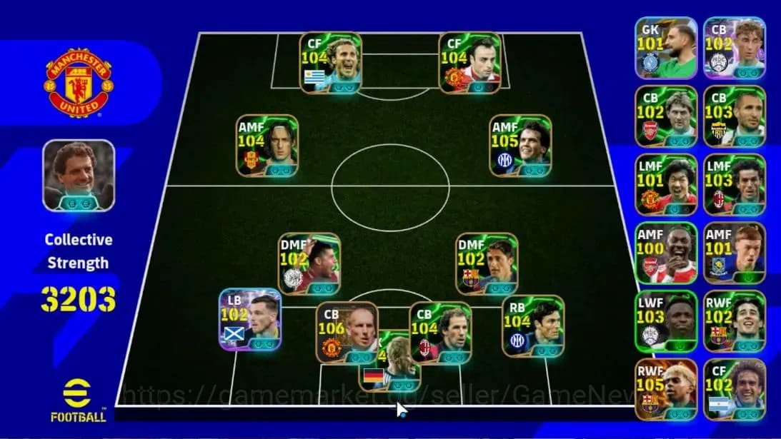 eFootball Accounts Android|Jaap Stam,Lothar Matthausm,Dimitar Berbato image 1