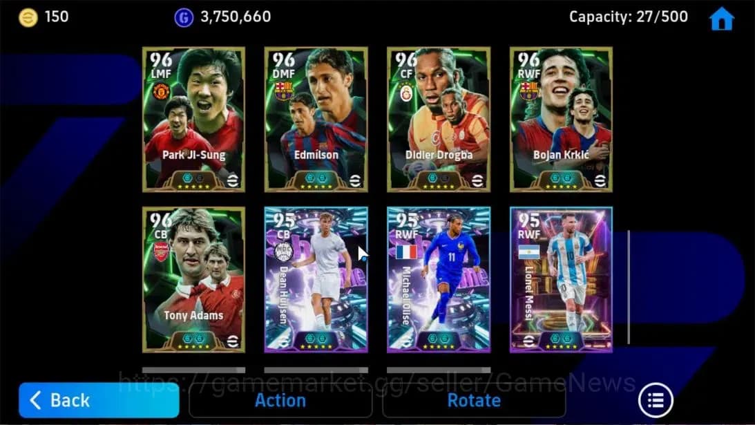 eFootball Accounts Android|Jaap Stam,Lothar Matthausm,Dimitar Berbato image 11
