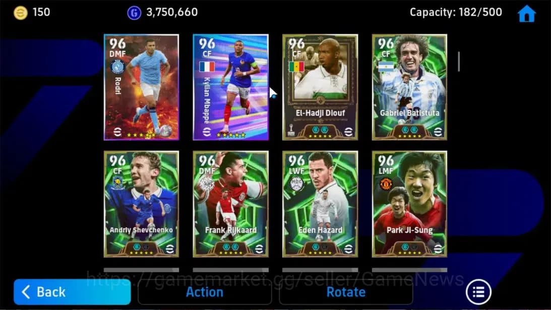 eFootball Accounts Android|Jaap Stam,Lothar Matthausm,Dimitar Berbato image 7