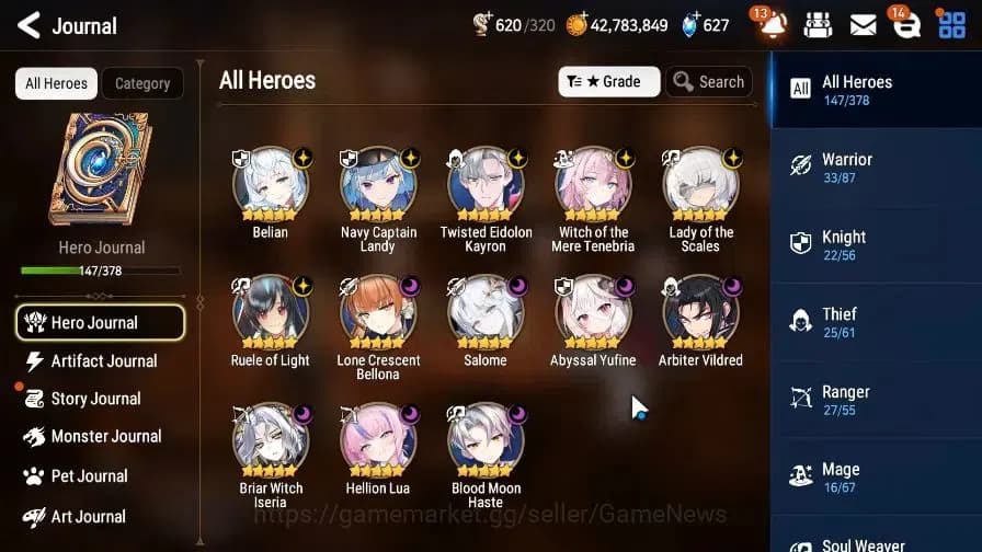 Epic Seven Accounts GLOBAL Unverif|New Era|13 ML(Salome,LOTS,Belian,WO image 6