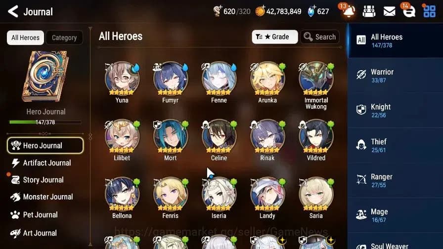 Epic Seven Accounts GLOBAL Unverif|New Era|13 ML(Salome,LOTS,Belian,WO image 8