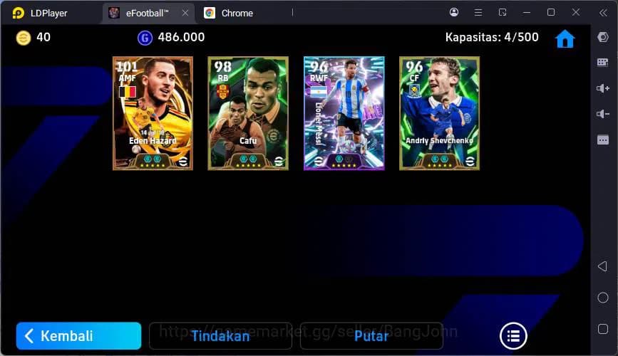 eFootball Accounts ANDROID|PW 3010| Eden Hazard Bigtime, Cafu + Shevc image 2