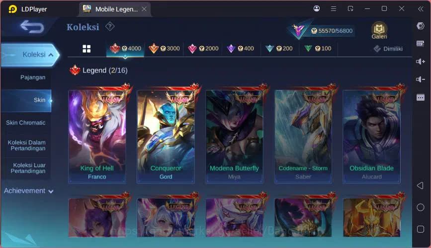 Mobile Legends: Bang Bang Accounts Global|Hero 132|Skin 200|Legend Franco+Gord,KP Tha image 17