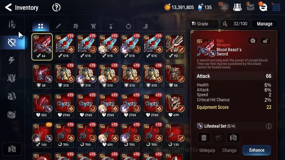 Epic Seven Accounts GLOBAL UNVERIF|New Era|3 ML(Belian,PC Flan,NV Land image 8