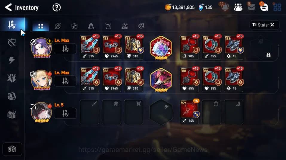 Epic Seven Accounts GLOBAL UNVERIF|New Era|3 ML(Belian,PC Flan,NV Land image 9