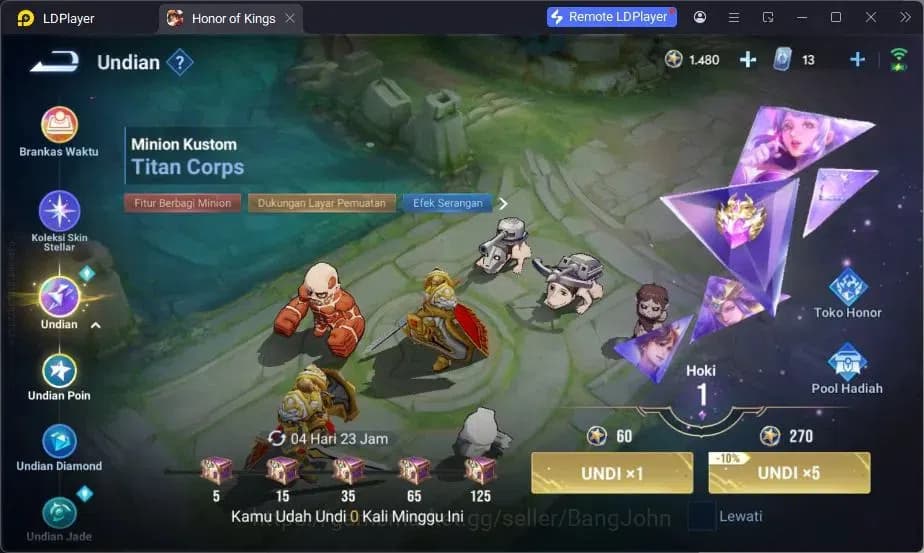 Honor of Kings Accounts GLOBAL|91HR|51SK|LNY2024 DaQiao|Legend LadySun|LSM image 16