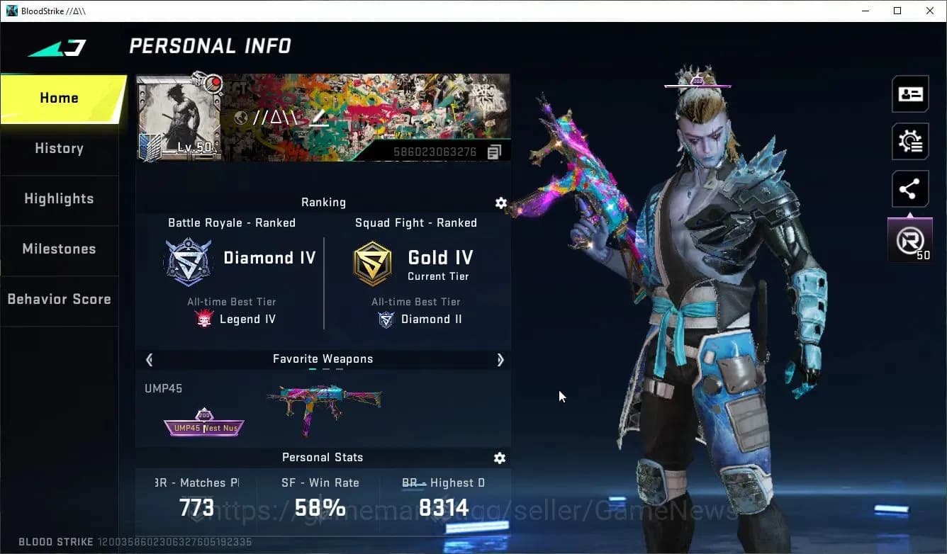 Blood Strike Accounts ASIA|11 ULTRA[ZERO,JET,HANK-CowBoy,M4A1,Origin12,I image 2